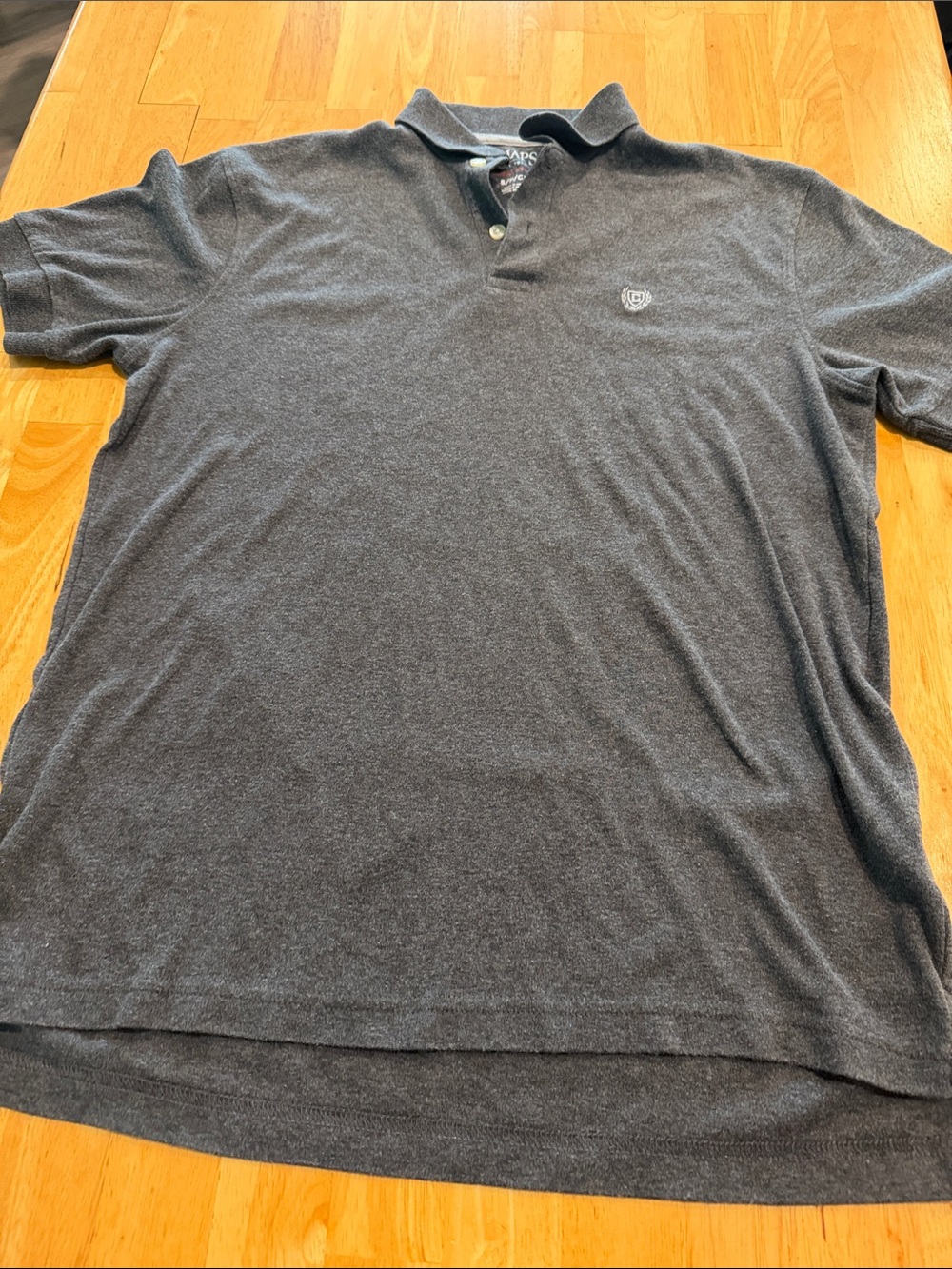 Chaps Men's Dark Gray Heather Polo Shirt